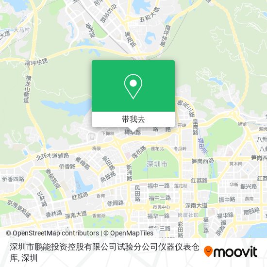 深圳市鹏能投资控股有限公司试验分公司仪器仪表仓库地图