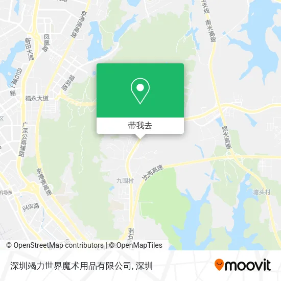 深圳竭力世界魔术用品有限公司地图