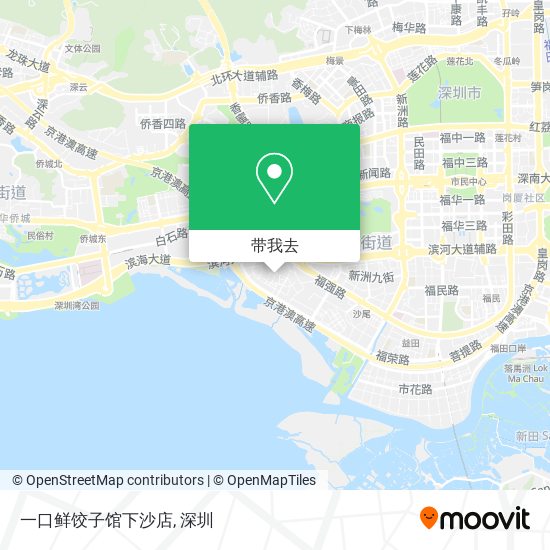 一口鲜饺子馆下沙店地图