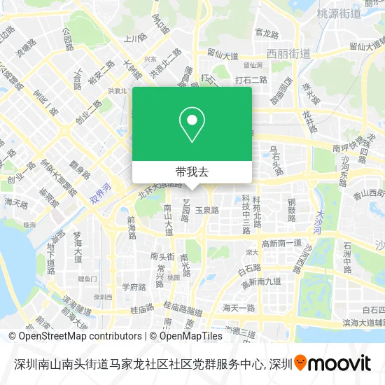 深圳南山南头街道马家龙社区社区党群服务中心地图