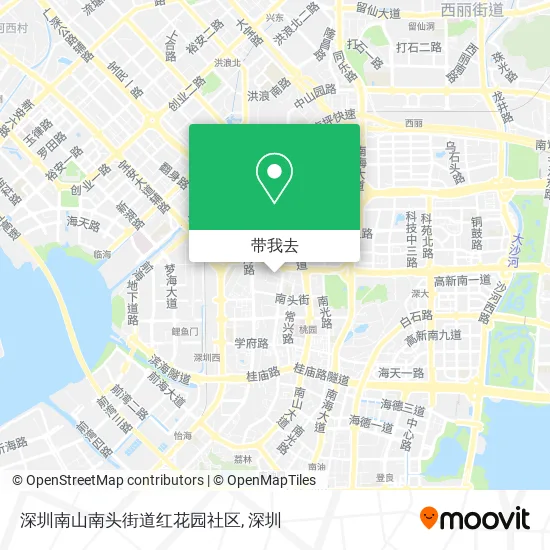 深圳南山南头街道红花园社区地图