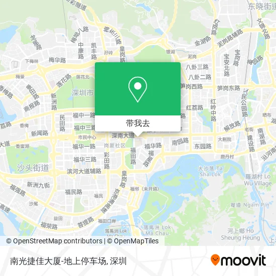 南光捷佳大厦-地上停车场地图