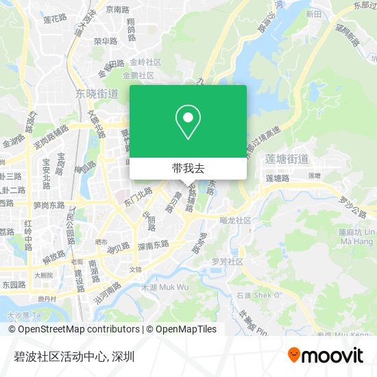 碧波社区活动中心地图