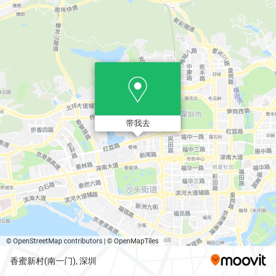 香蜜新村(南一门)地图