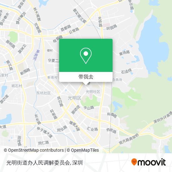 光明街道办人民调解委员会地图