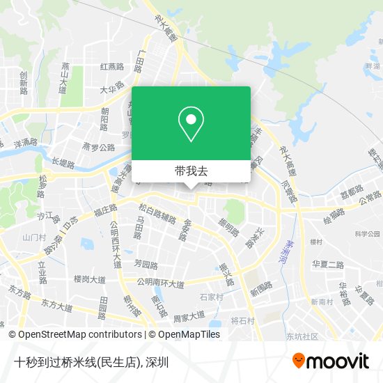 十秒到过桥米线(民生店)地图