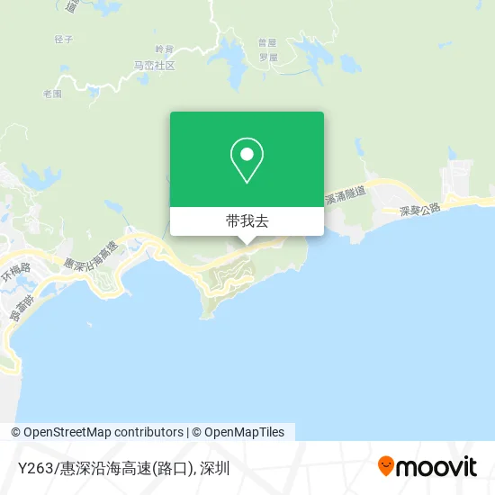 Y263/惠深沿海高速(路口)地图