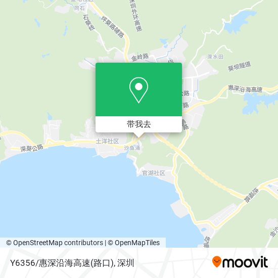 Y6356/惠深沿海高速(路口)地图