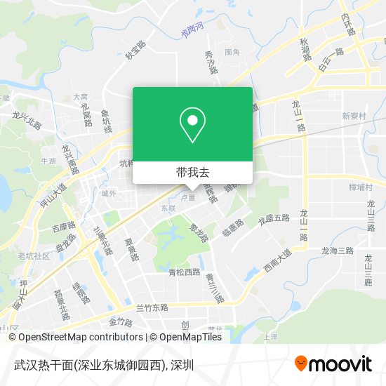 武汉热干面(深业东城御园西)地图