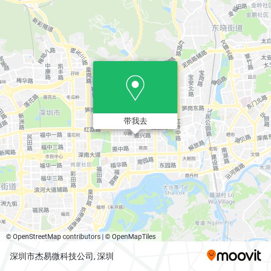 深圳市杰易微科技公司地图