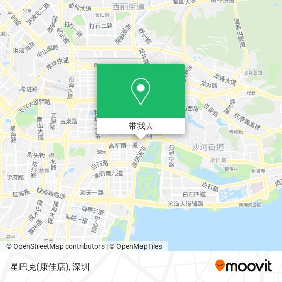 星巴克(康佳店)地图