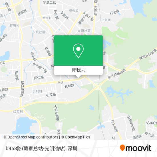 b958路(塘家总站-光明油站)地图
