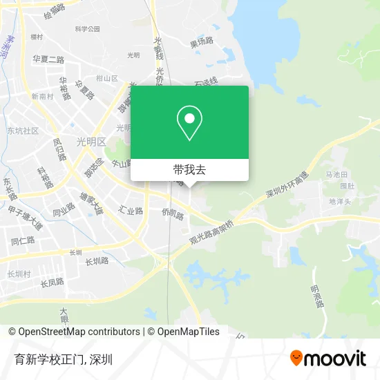 育新学校正门地图