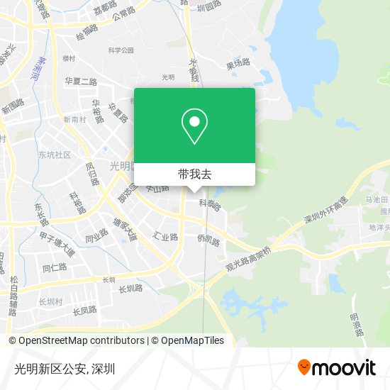 光明新区公安地图