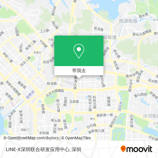 LINE-X深圳联合研发应用中心地图