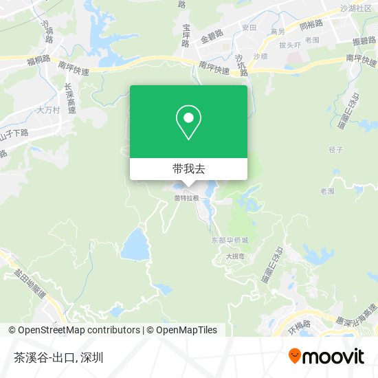 茶溪谷-出口地图