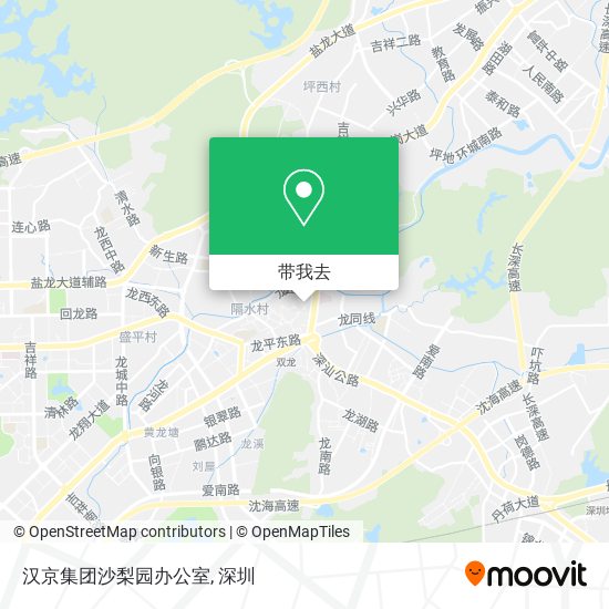 汉京集团沙梨园办公室地图