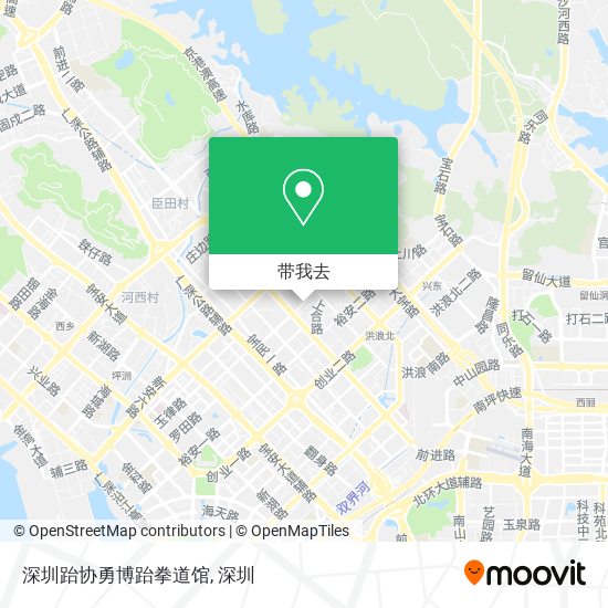 深圳跆协勇博跆拳道馆地图