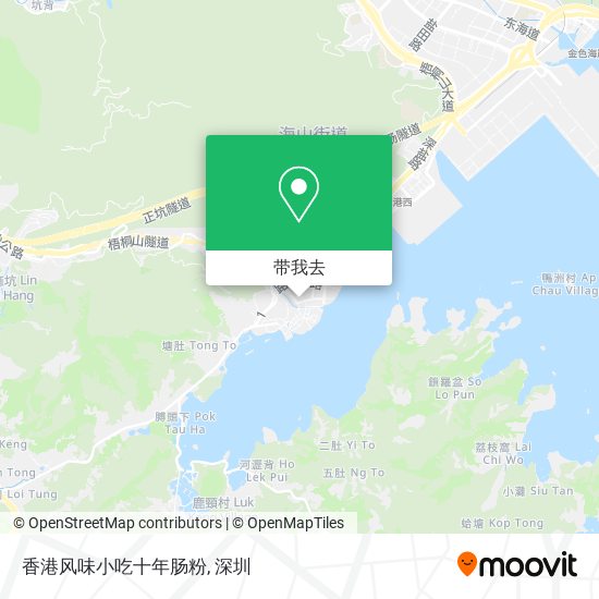 香港风味小吃十年肠粉地图