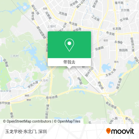 玉龙学校-东北门地图