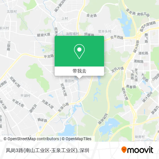 凤岗3路(南山工业区-玉泉工业区)地图