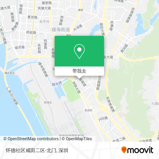 怀德社区咸田二区-北门地图