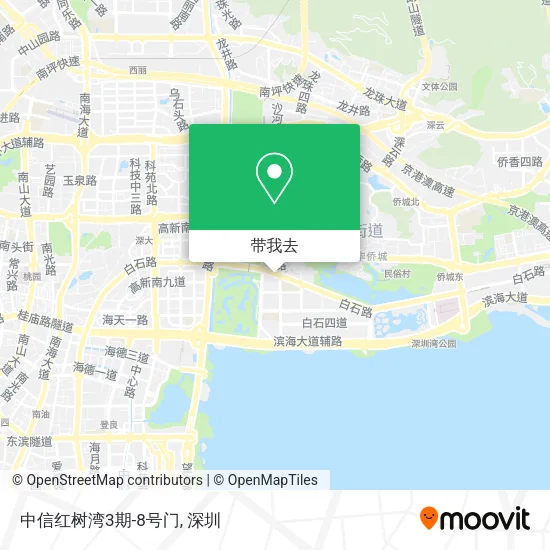 中信红树湾3期-8号门地图