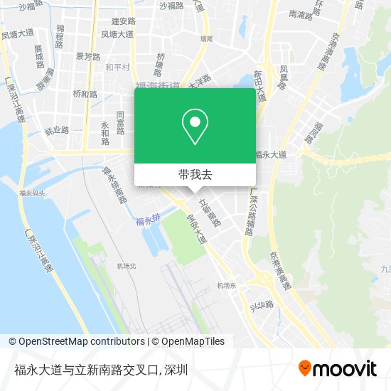 福永大道与立新南路交叉口地图