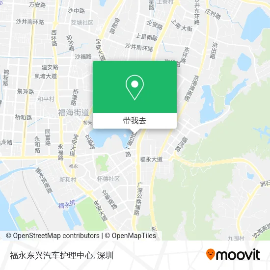 福永东兴汽车护理中心地图