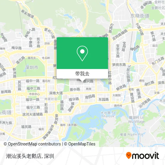 潮汕溪头老鹅店地图