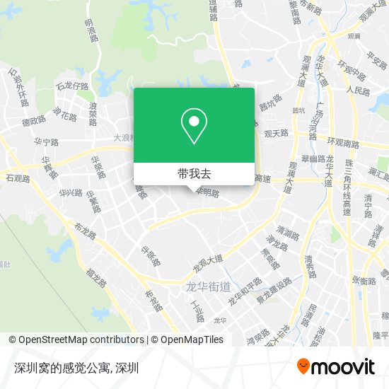 深圳窝的感觉公寓地图