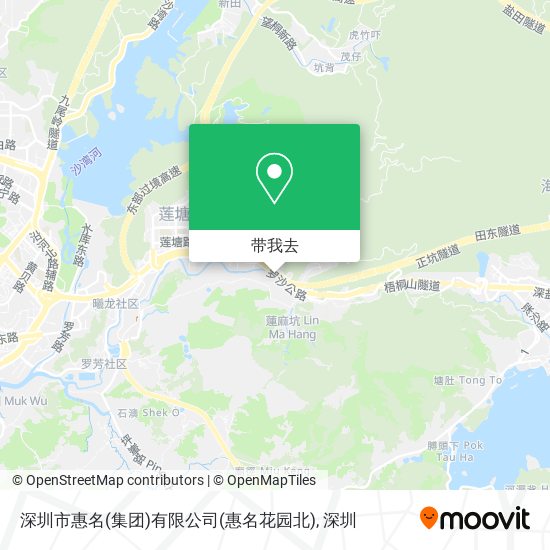 深圳市惠名(集团)有限公司(惠名花园北)地图