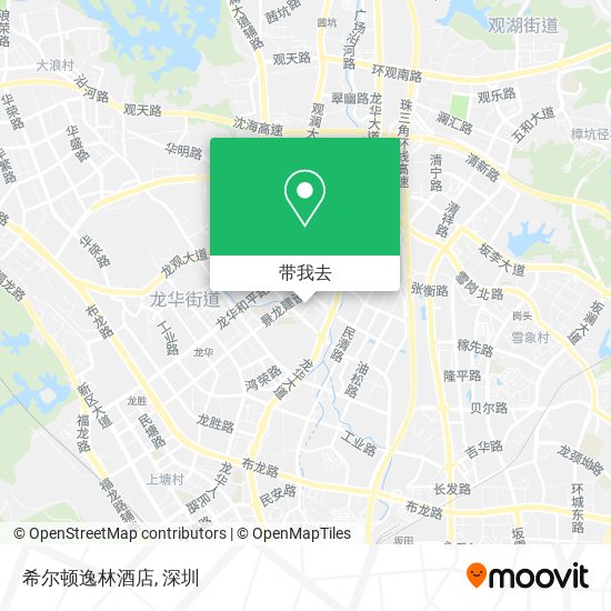 希尔顿逸林酒店地图