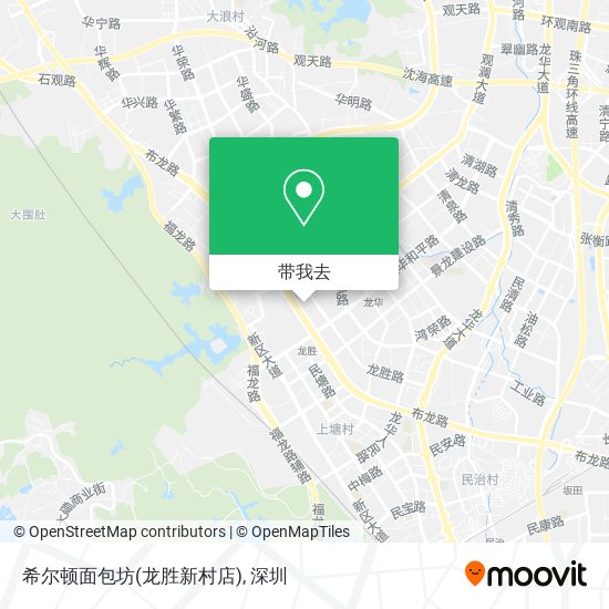 希尔顿面包坊(龙胜新村店)地图
