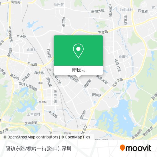 隔镇东路/横岭一街(路口)地图