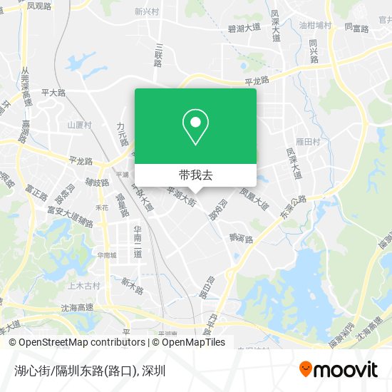 湖心街/隔圳东路(路口)地图