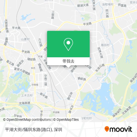 平湖大街/隔圳东路(路口)地图