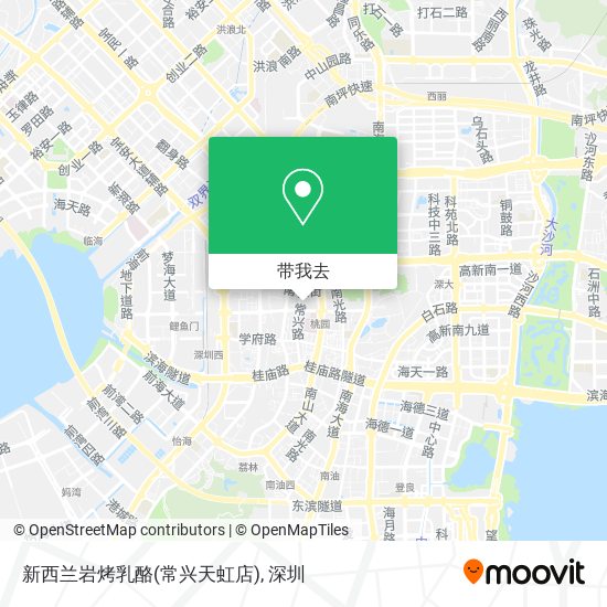 新西兰岩烤乳酪(常兴天虹店)地图