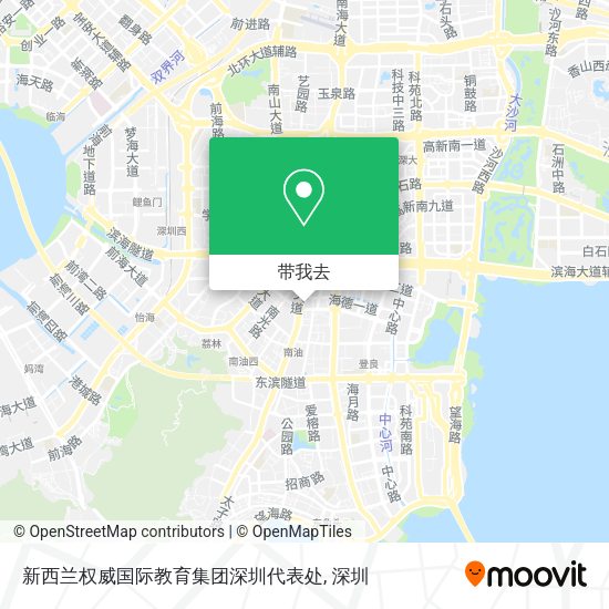 新西兰权威国际教育集团深圳代表处地图