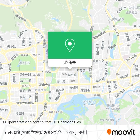 m460路(实验学校始发站-怡华工业区)地图