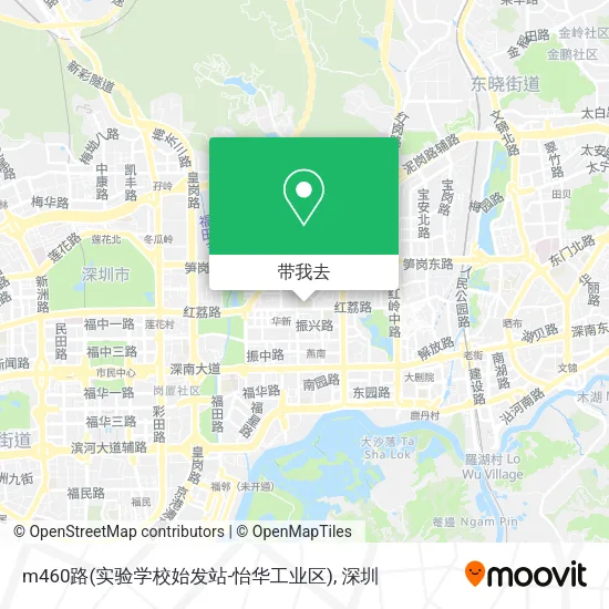 m460路(实验学校始发站-怡华工业区)地图