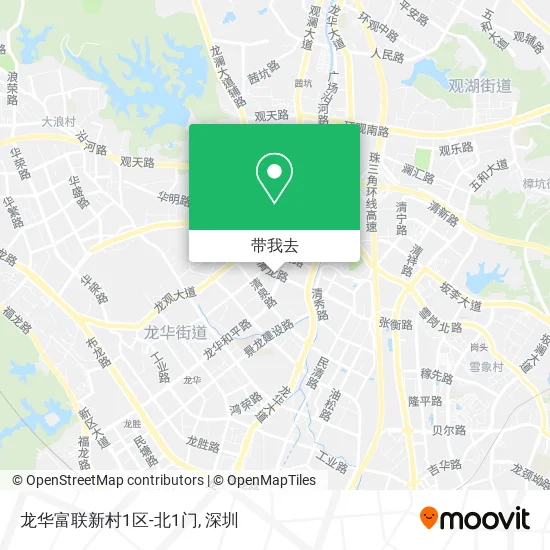 龙华富联新村1区-北1门地图