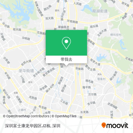 深圳富士康龙华园区J2栋地图