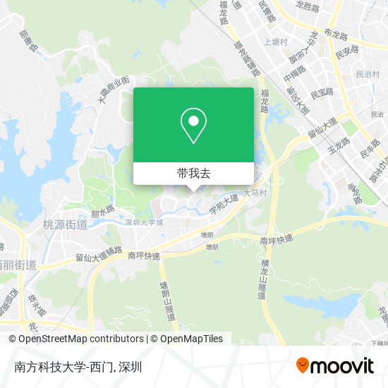 南方科技大学-西门地图