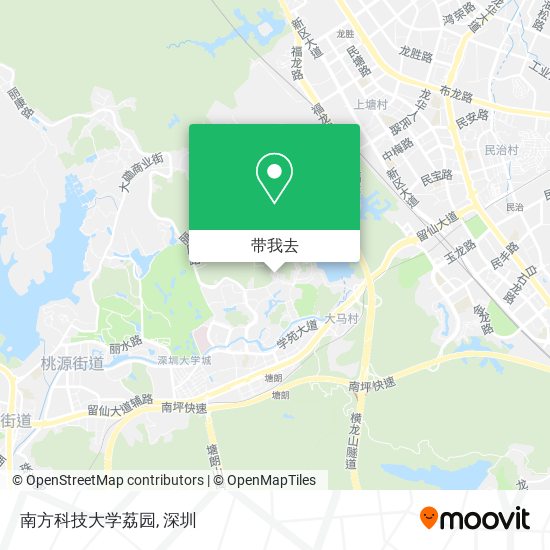 南方科技大学荔园地图