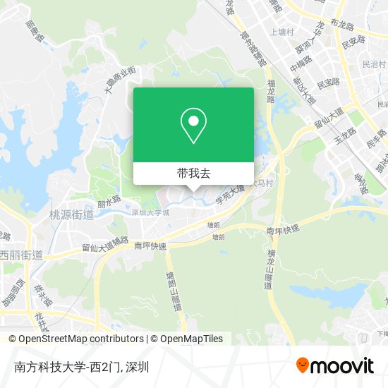 南方科技大学-西2门地图
