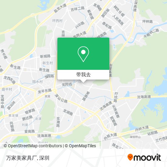 万家美家具厂地图
