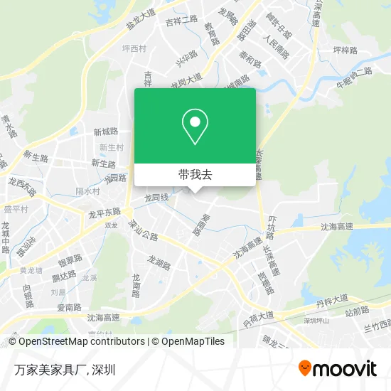 万家美家具厂地图