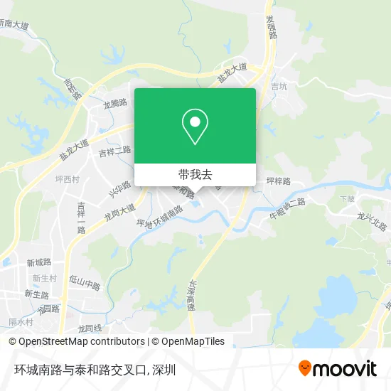 环城南路与泰和路交叉口地图