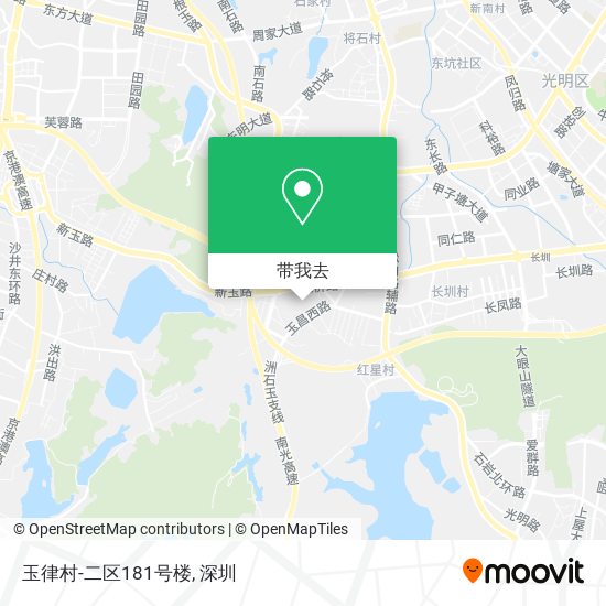 玉律村-二区181号楼地图
